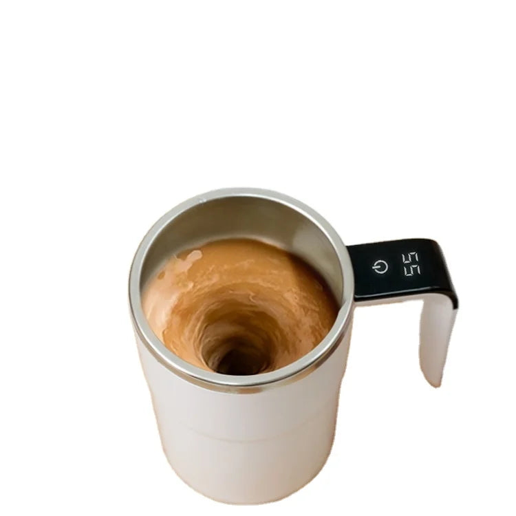 Smart Temperature Measurement Magnetic Automatic Mixing Coffee Mug Touch Sensor Self-Stirring Fitness Protein Shaker for Camping